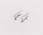 Floral Whispers White Gold Earrings
