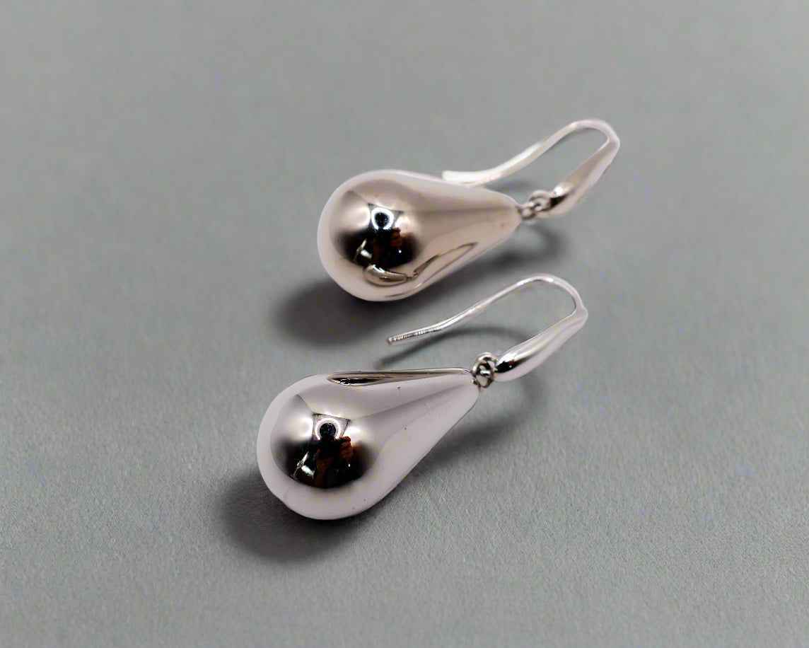 Sterling Silver Raindrop Elegance Earrings