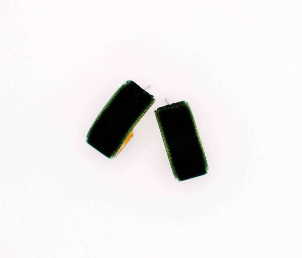 Velvet Elegance Earrings – Luxury Velvet Statement Earrings