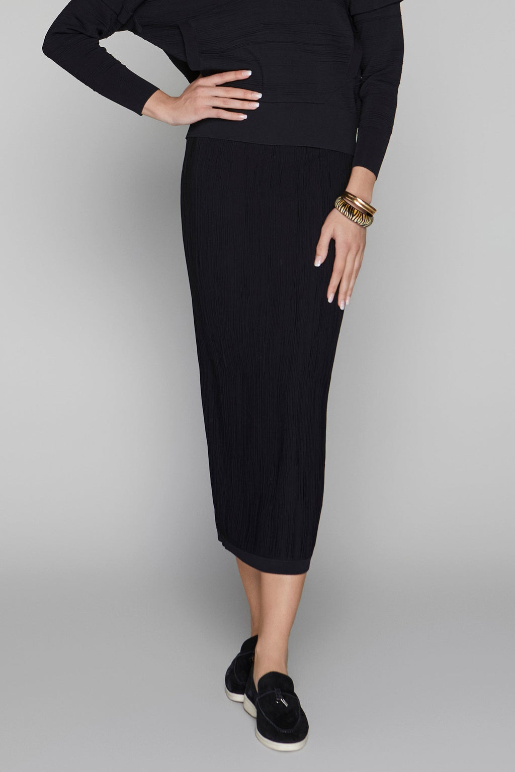 Canton Maxi Skirt in Black