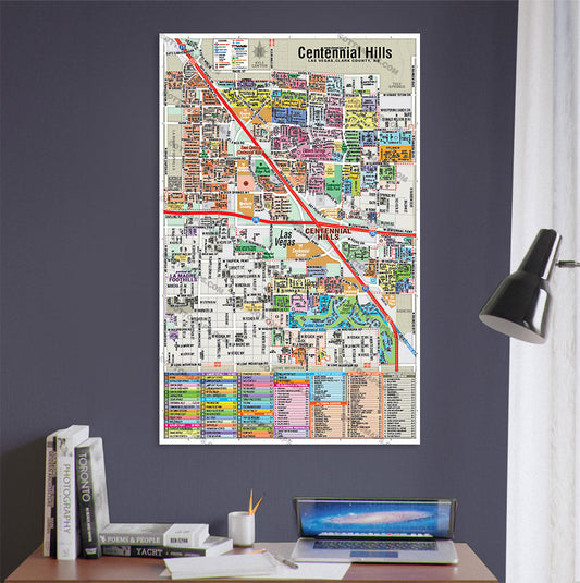 Centennial Hills Map, Las Vegas, NV - POSTER PRINTS