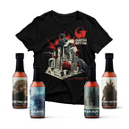 Minus One 4-Pack Hot Sauce & Shirt Combo