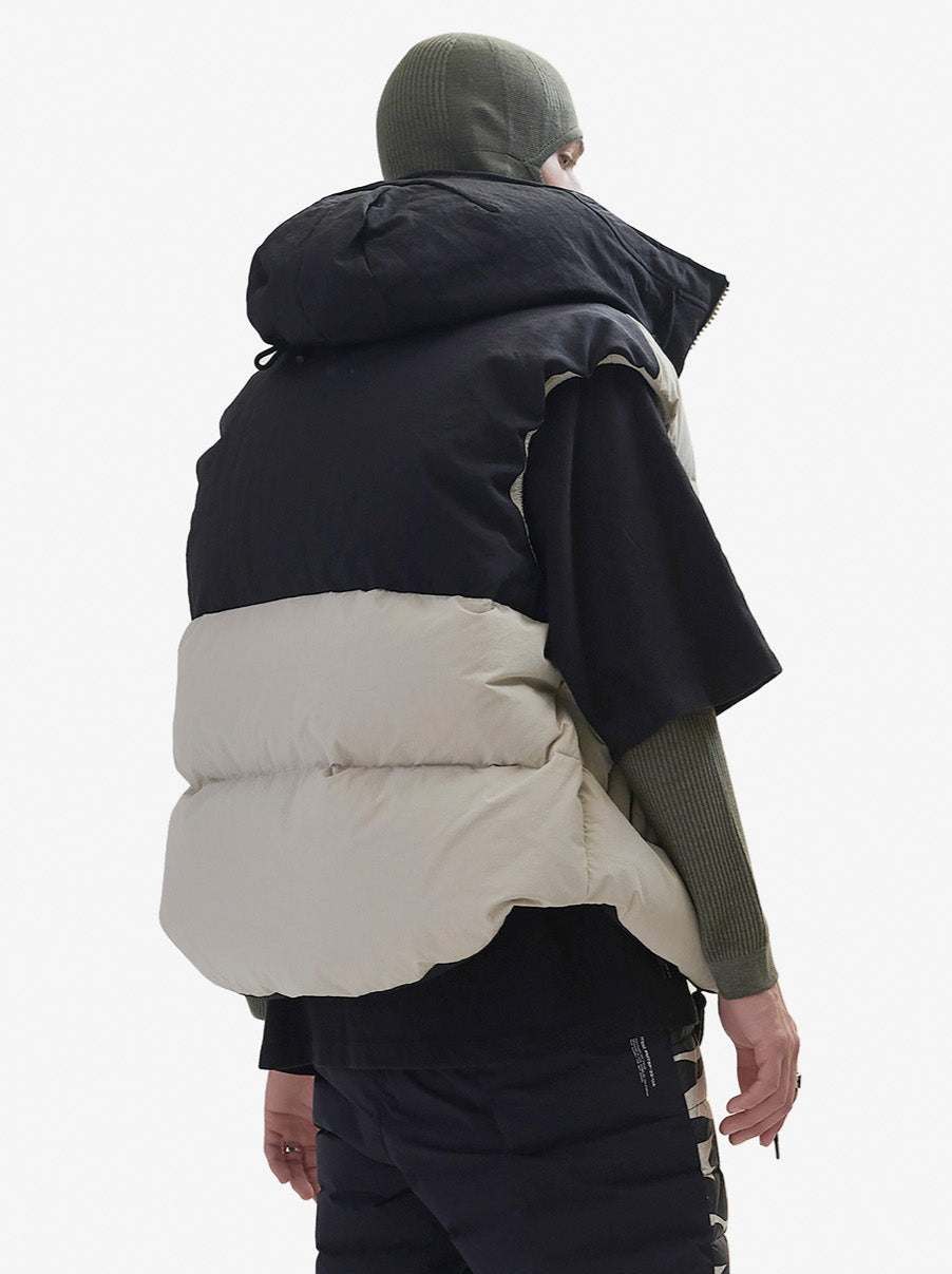 Hooded Down Vest - Canvas