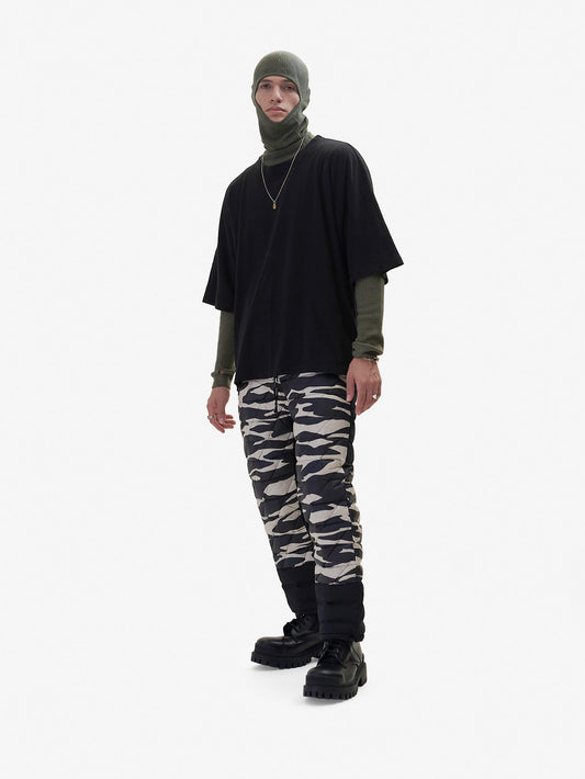 Hybrid Down Sweatpant - Zebra