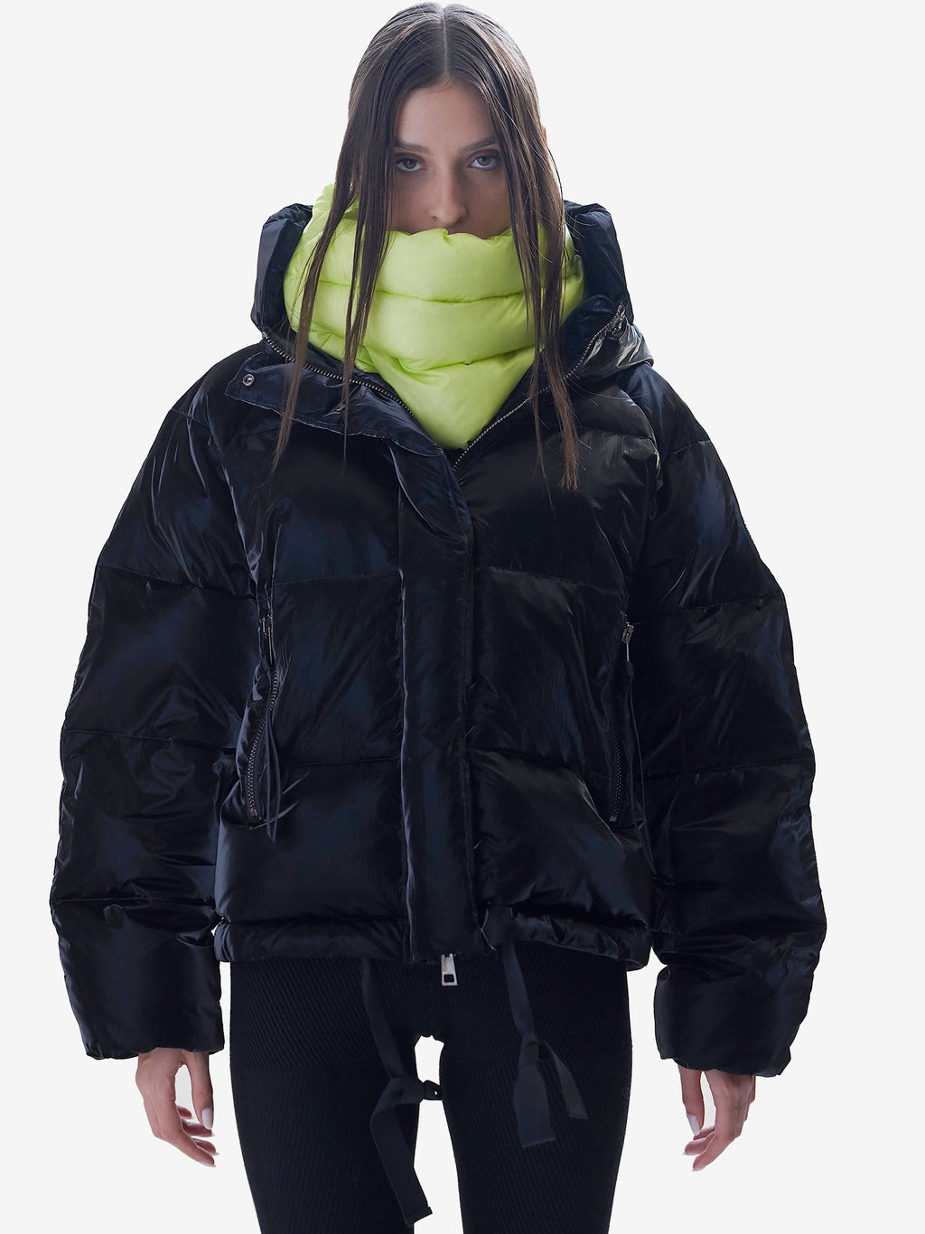 Short Down Puffer - Black
