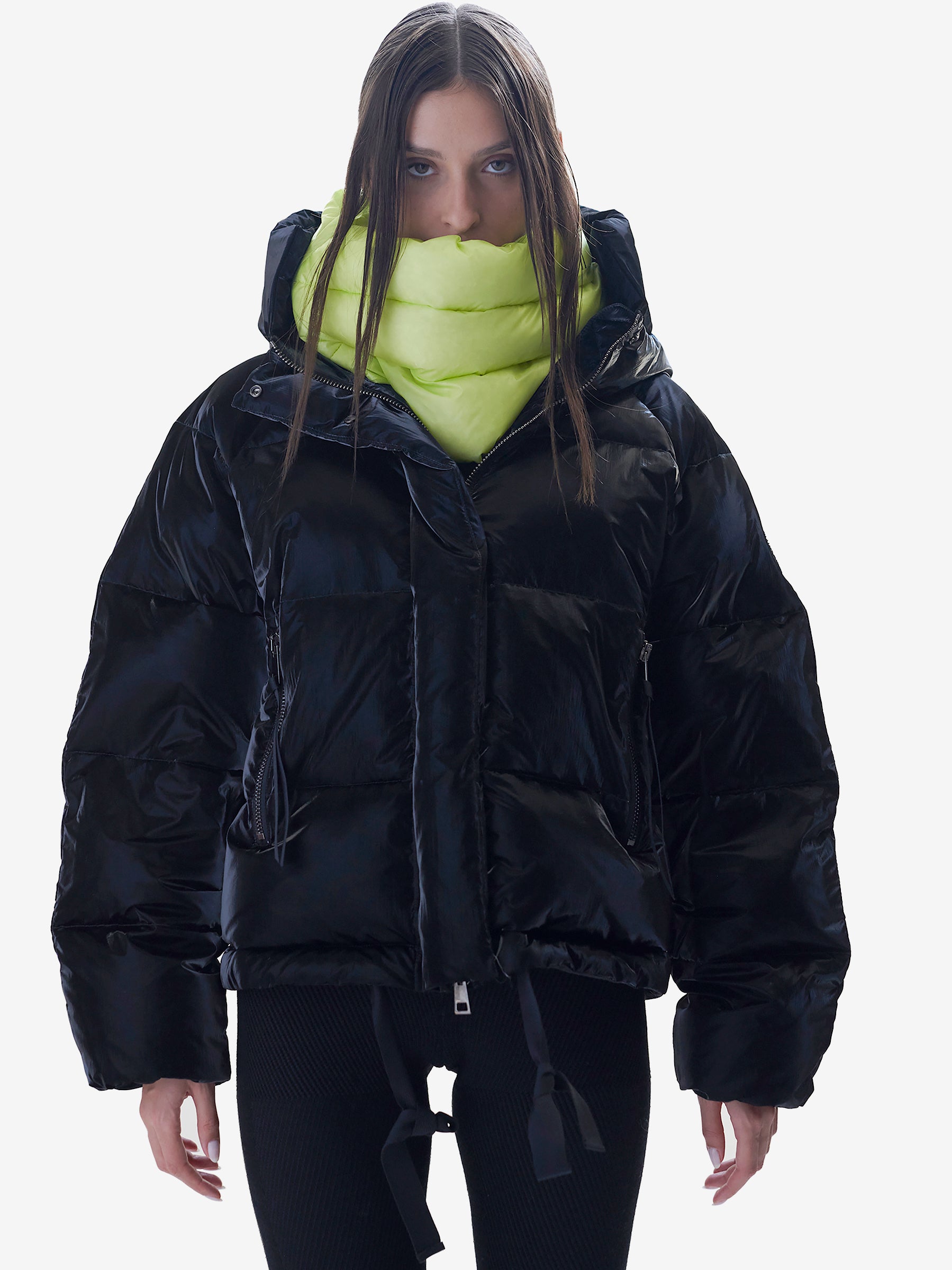 Short Down Puffer - Black
