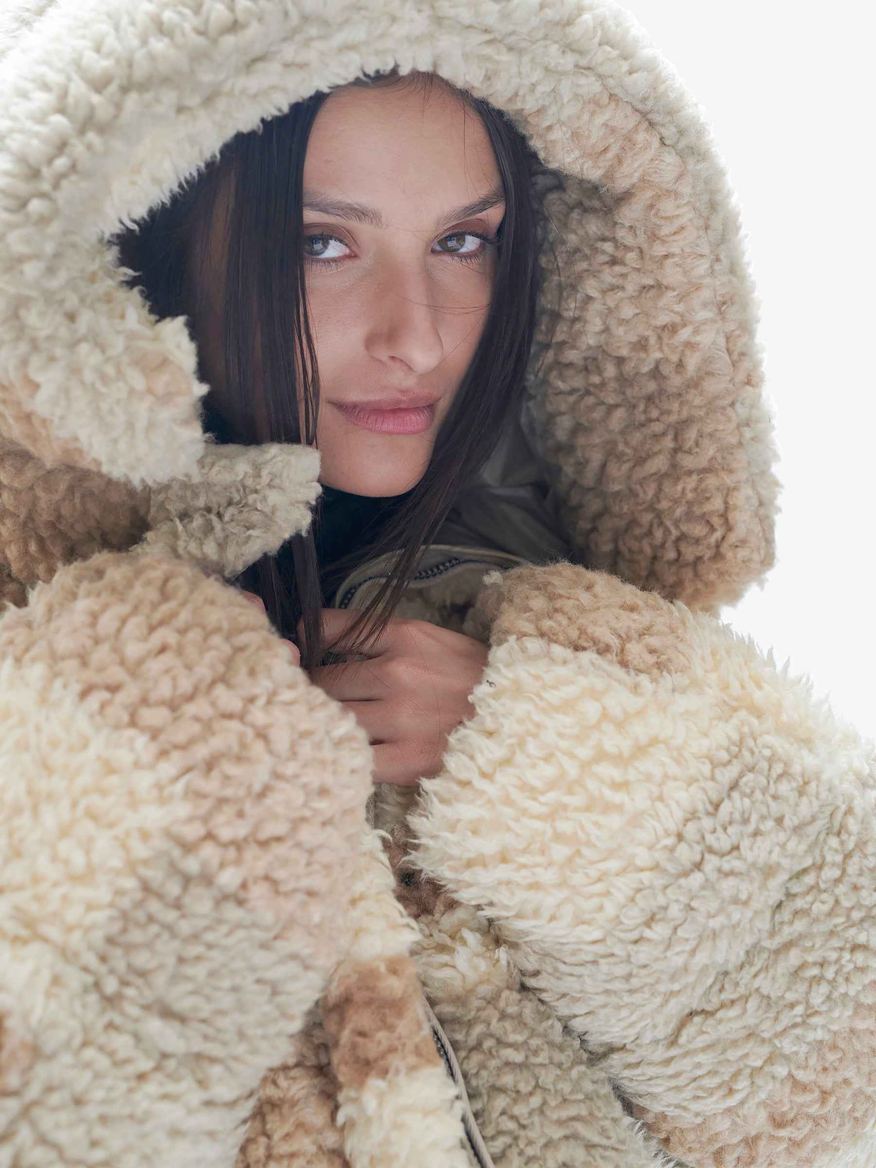 Sherpa Down Puffer - Natural Mix