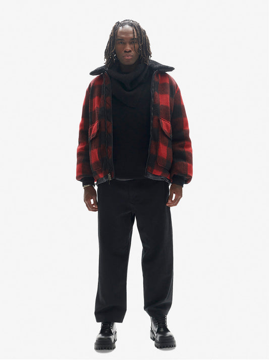 Down Field Jacket - Red/Black Plaid