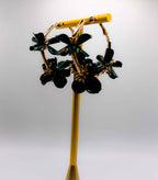 Floral Luxe Hoops – Gold Flower Hoop Earrings