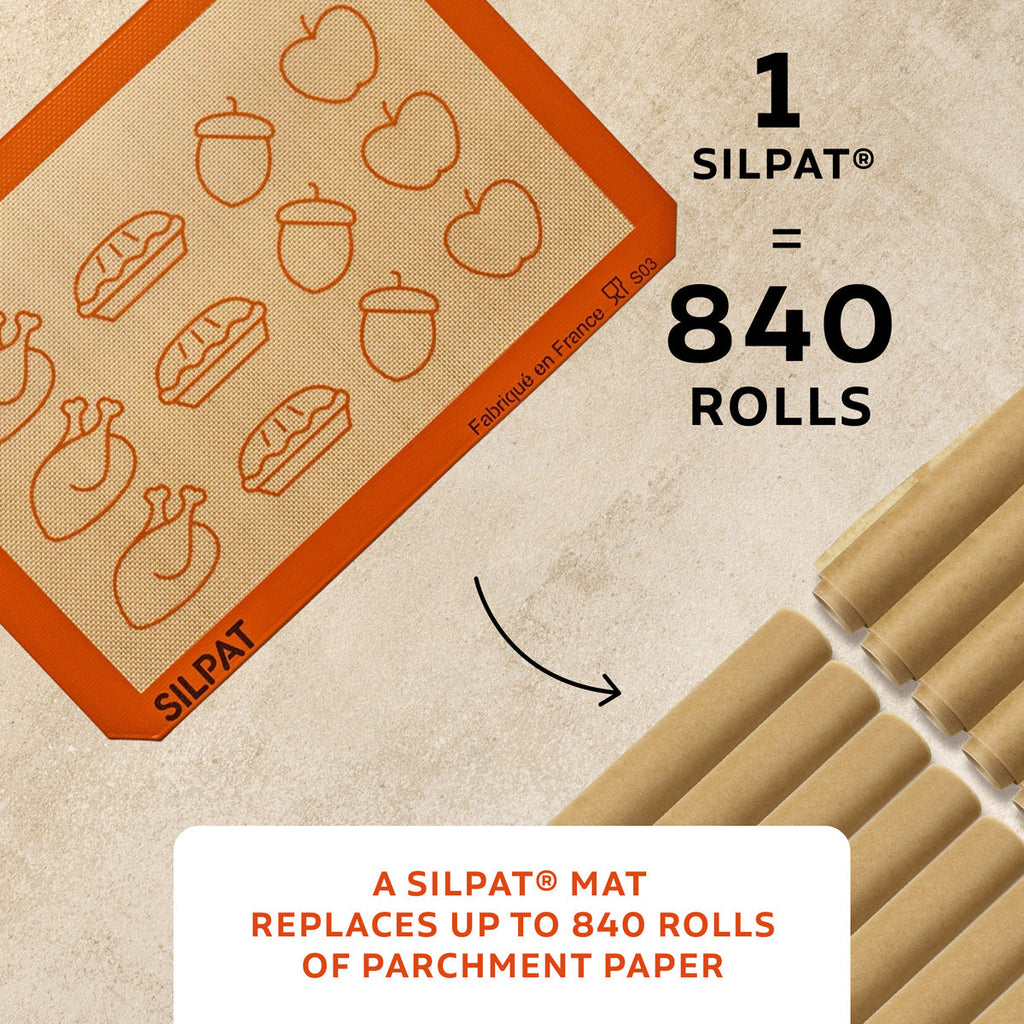 Silpat Thanksgiving Half Size Baking Mat - Limited Edition