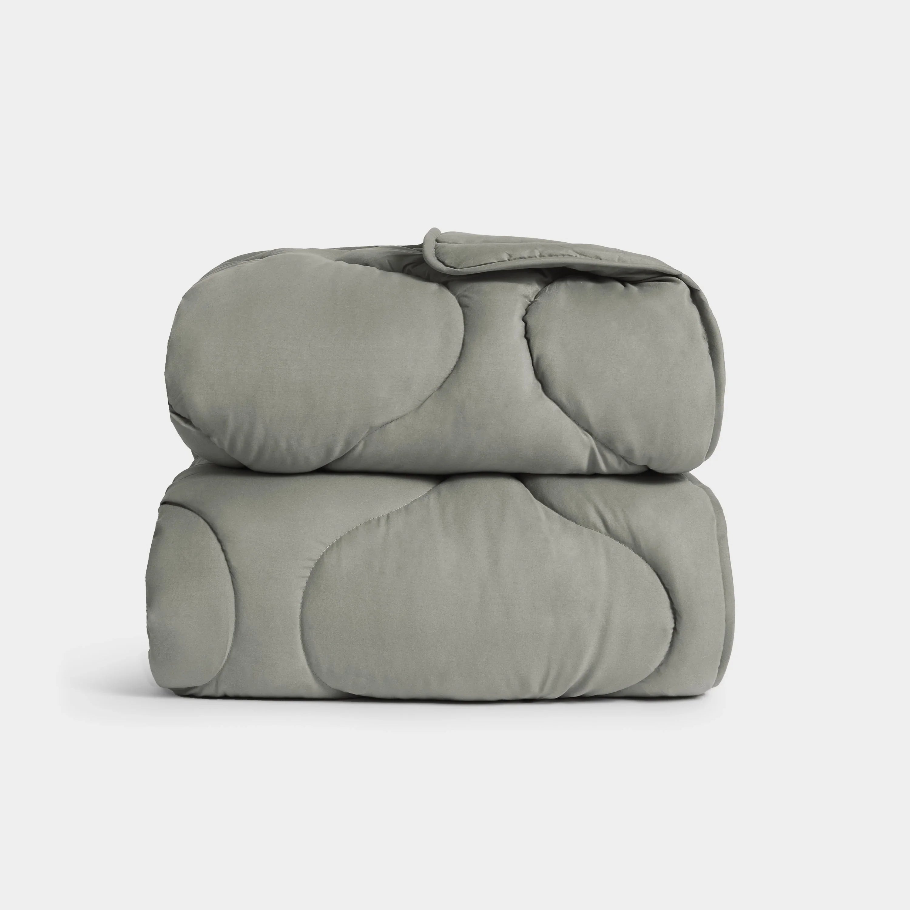 Quilted Snuggle Blanket in Grey