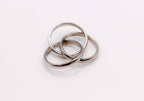 Trinity Silver Linked Ring Set - Elegance Redefined