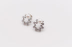 Pearlescent Elegance White Gold Earrings - Lolomo!