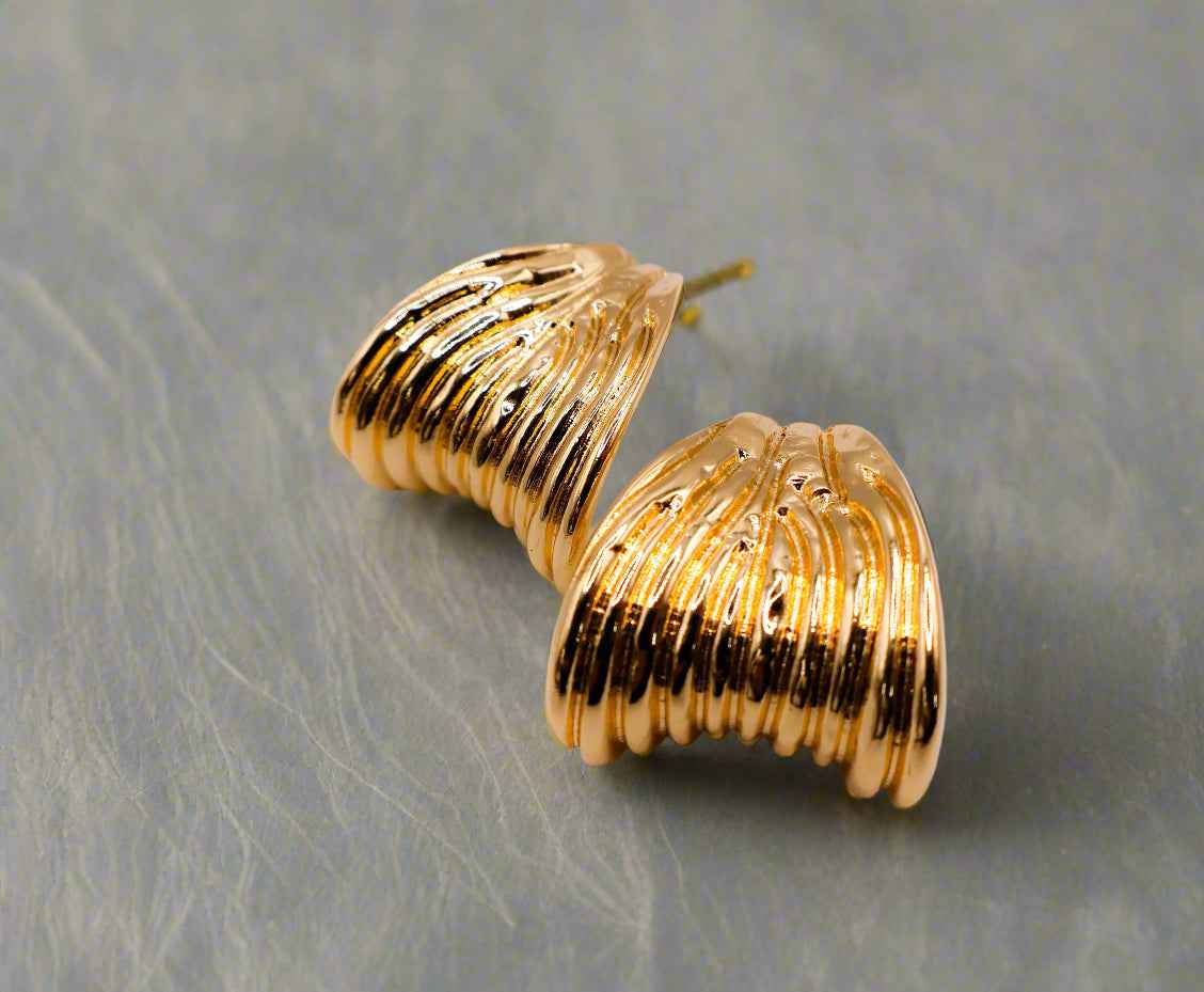 Boucles d'oreilles Halo dorées – Boucles d'oreilles de luxe en or