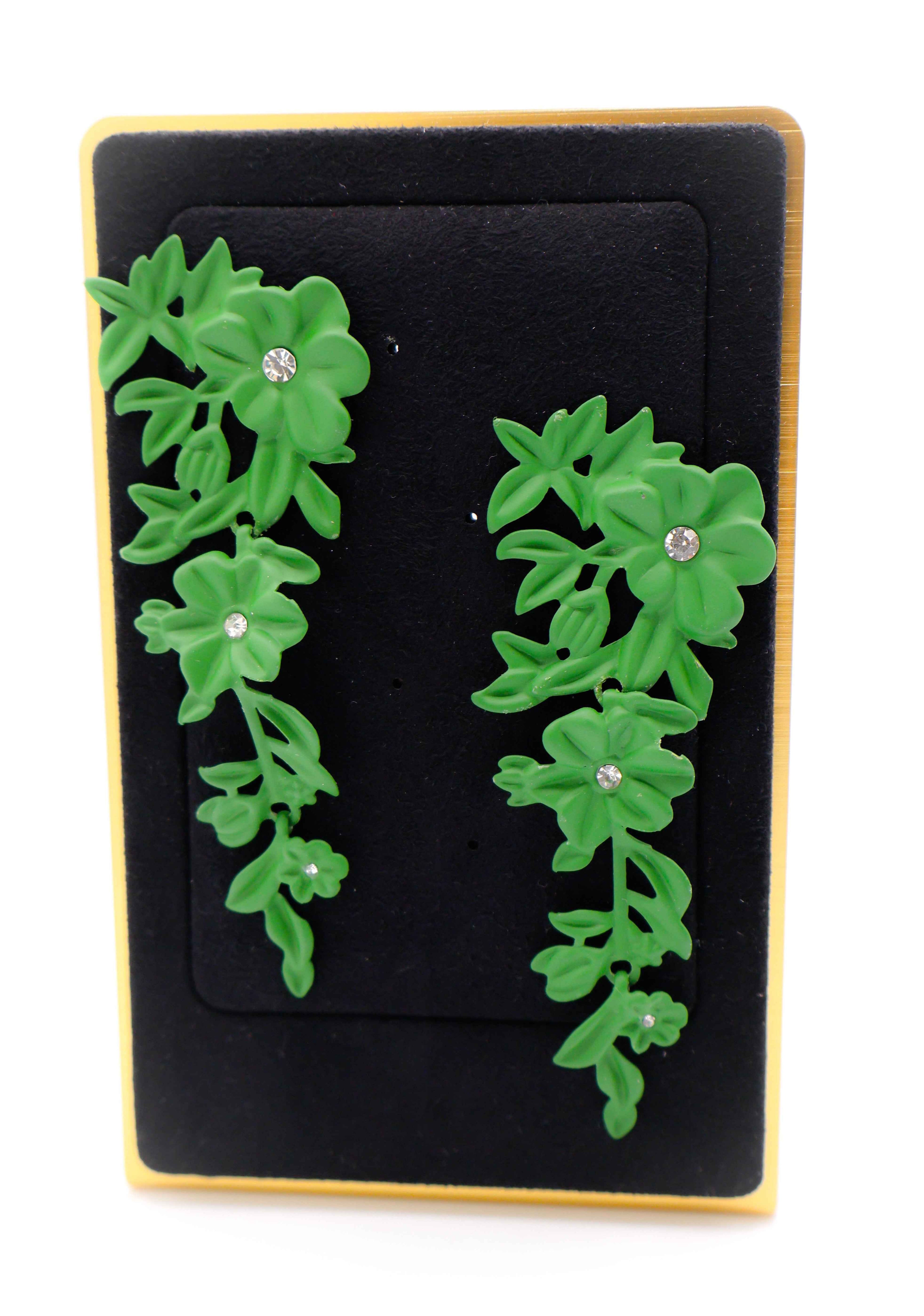 Blooming Glamour Earrings–Elegant Floral Statement