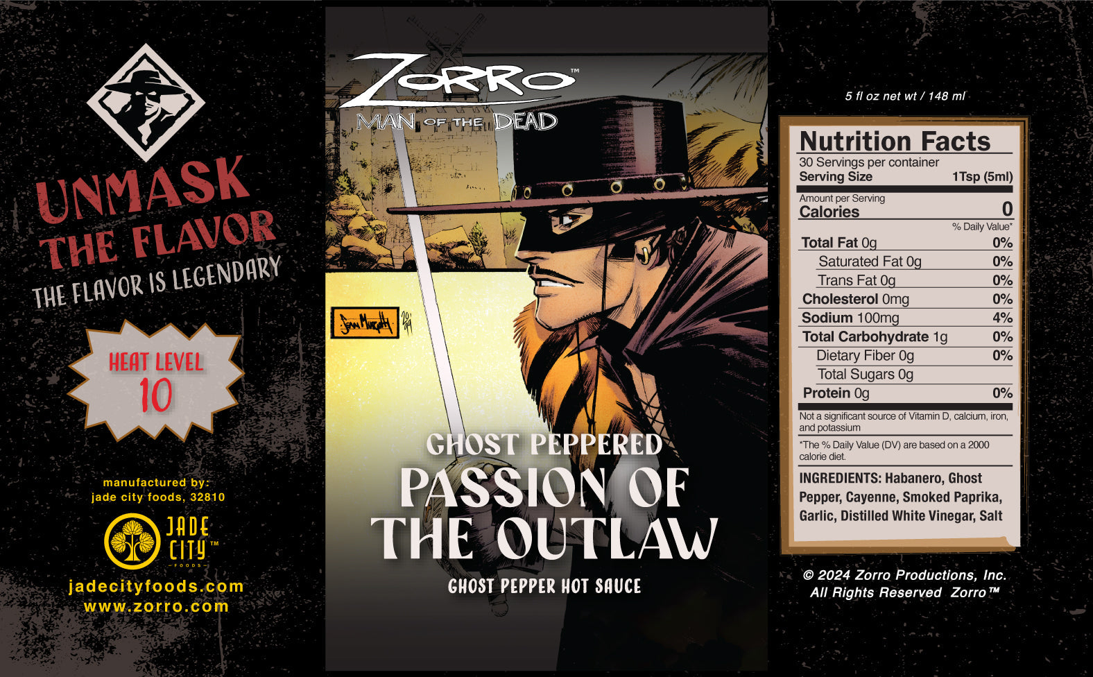 Passion of the Outlaw : Ghost Pepper Hot Sauce