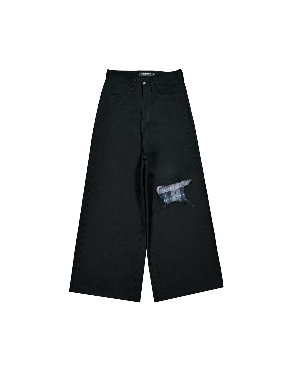 BLACK PLAID SCOUT DENIM