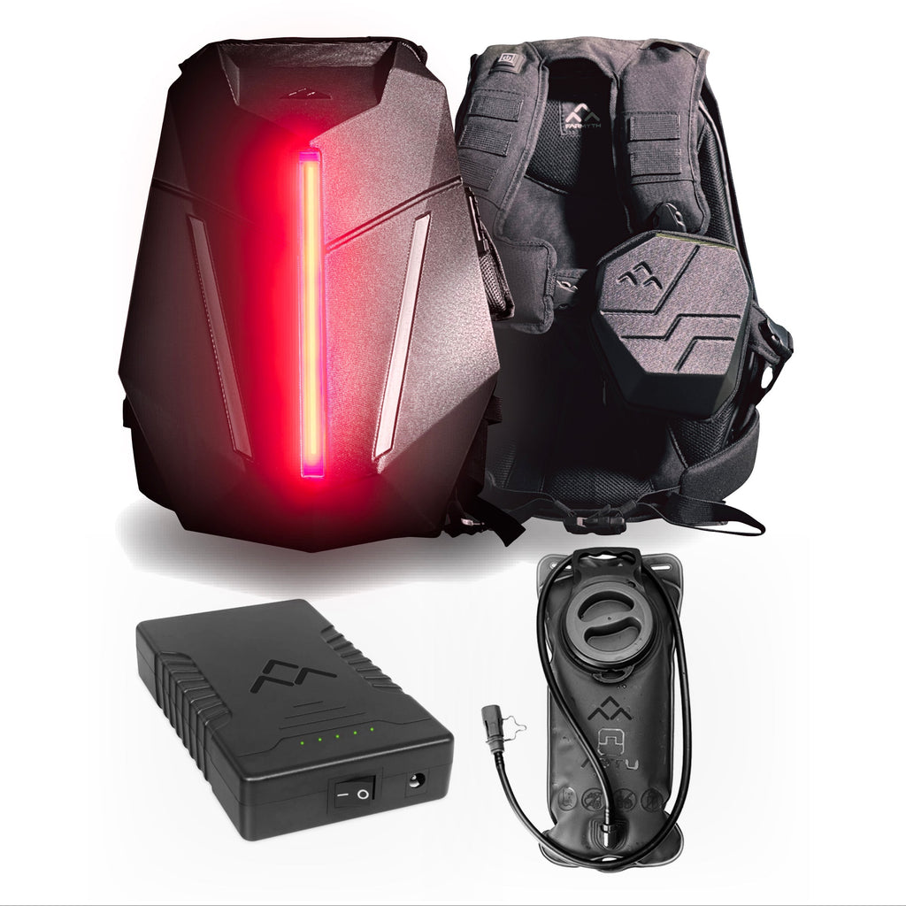 FarMyth Zealot Armor Backpack Bundle (Hydration Bladder and Always-On Power Bank)