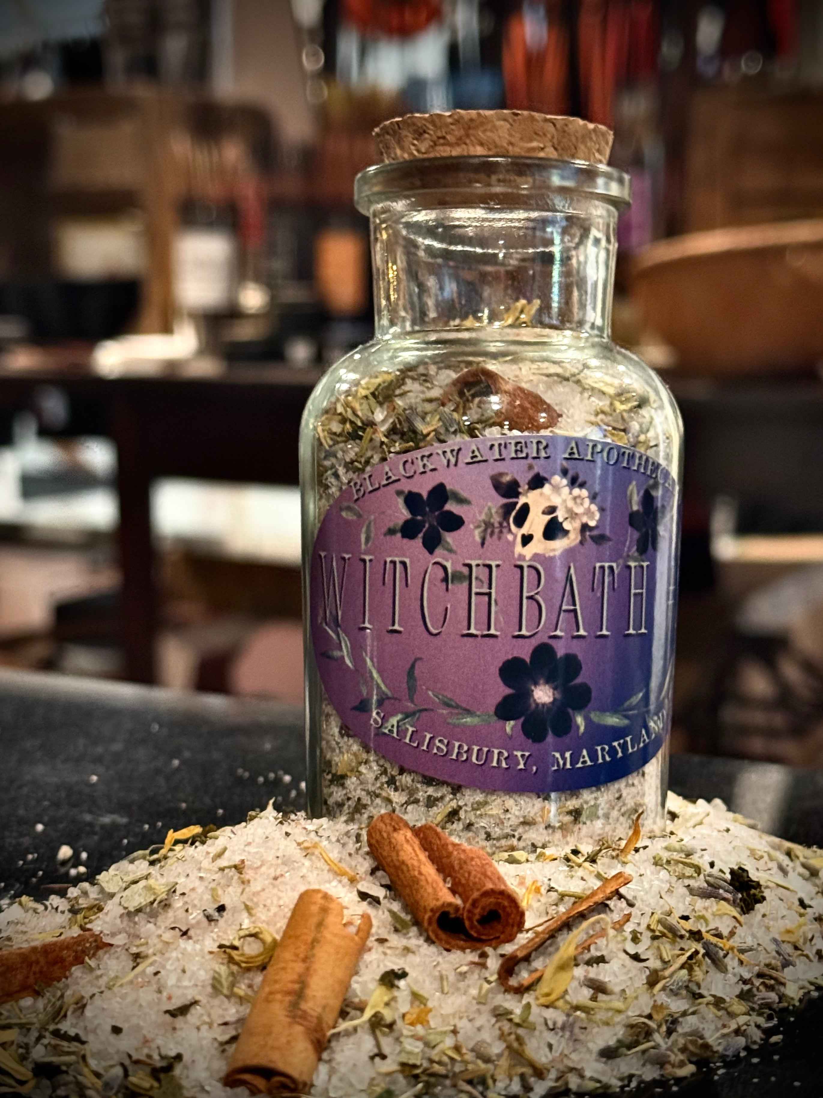 Witch Bath No. 13 – Herbal Ritual Soak (4.5oz Glass Corked Bottle)