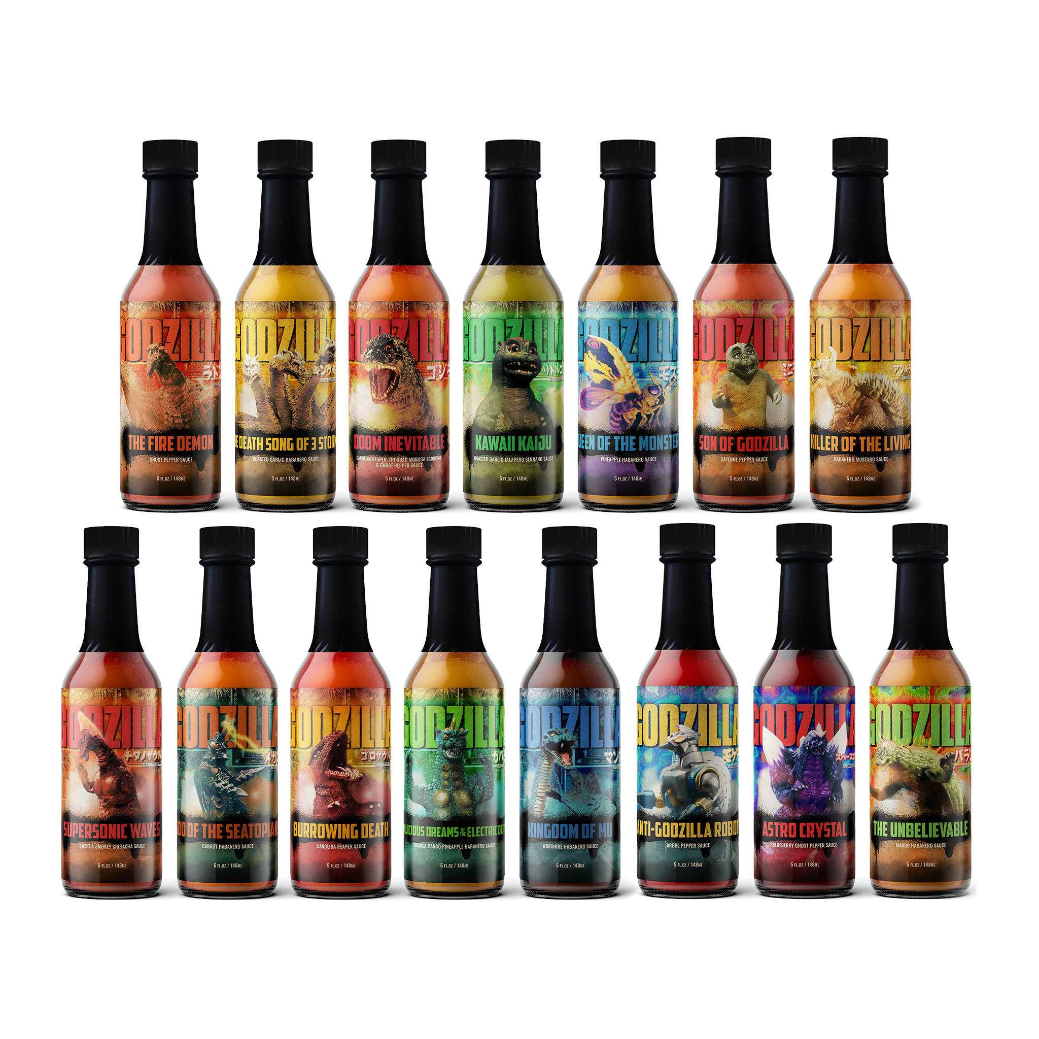 Godzilla Hot Sauce Master Set