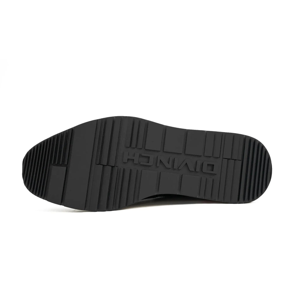 Green & Brown Brogues with Thick Heel