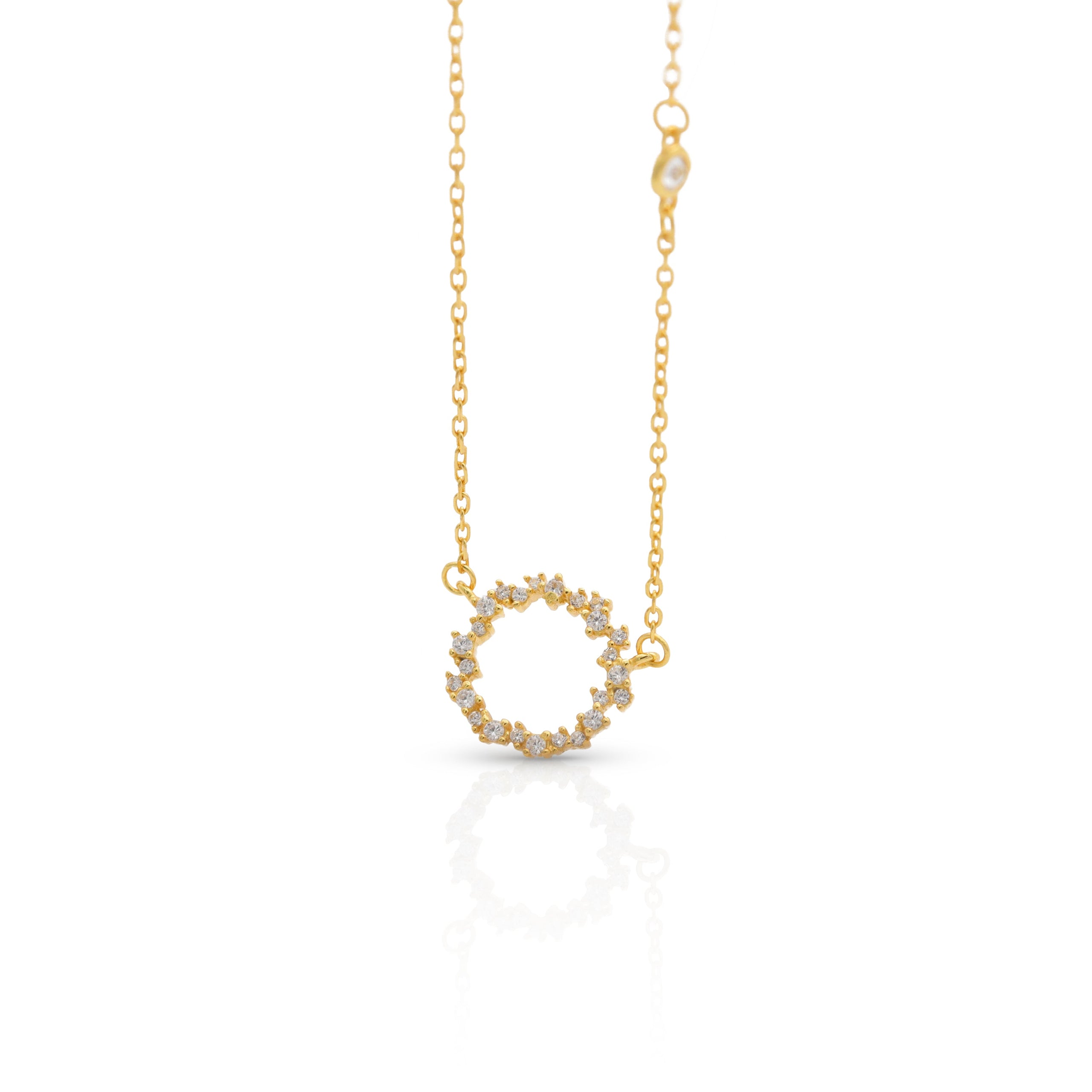 COLLAR DE ORO CON DIJE DE ANILLO 