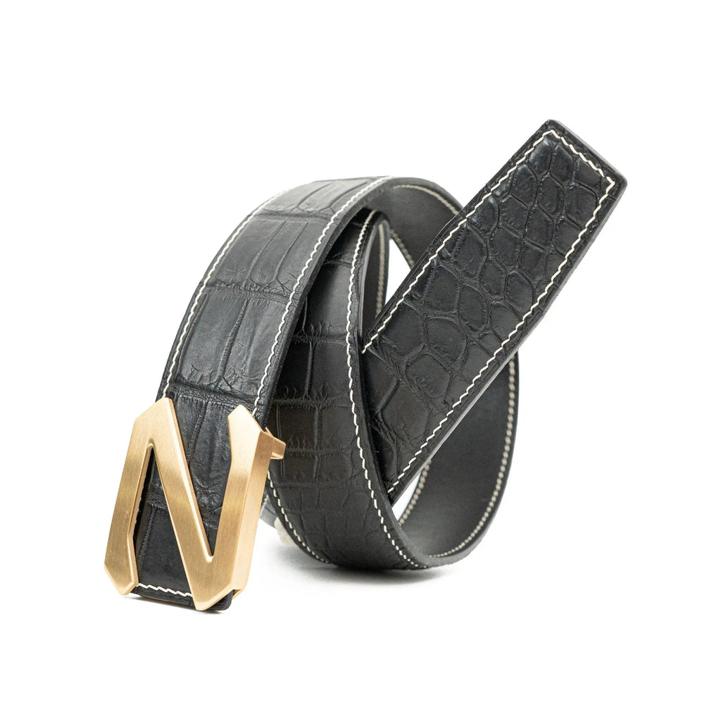 Handcrafted Alligator Leather Belts DVG181
