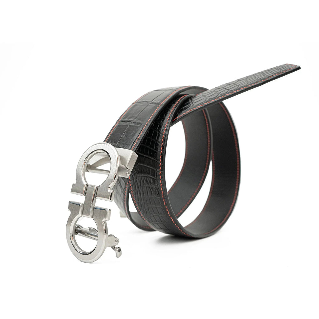 Handcrafted Alligator Leather Belts DVG259