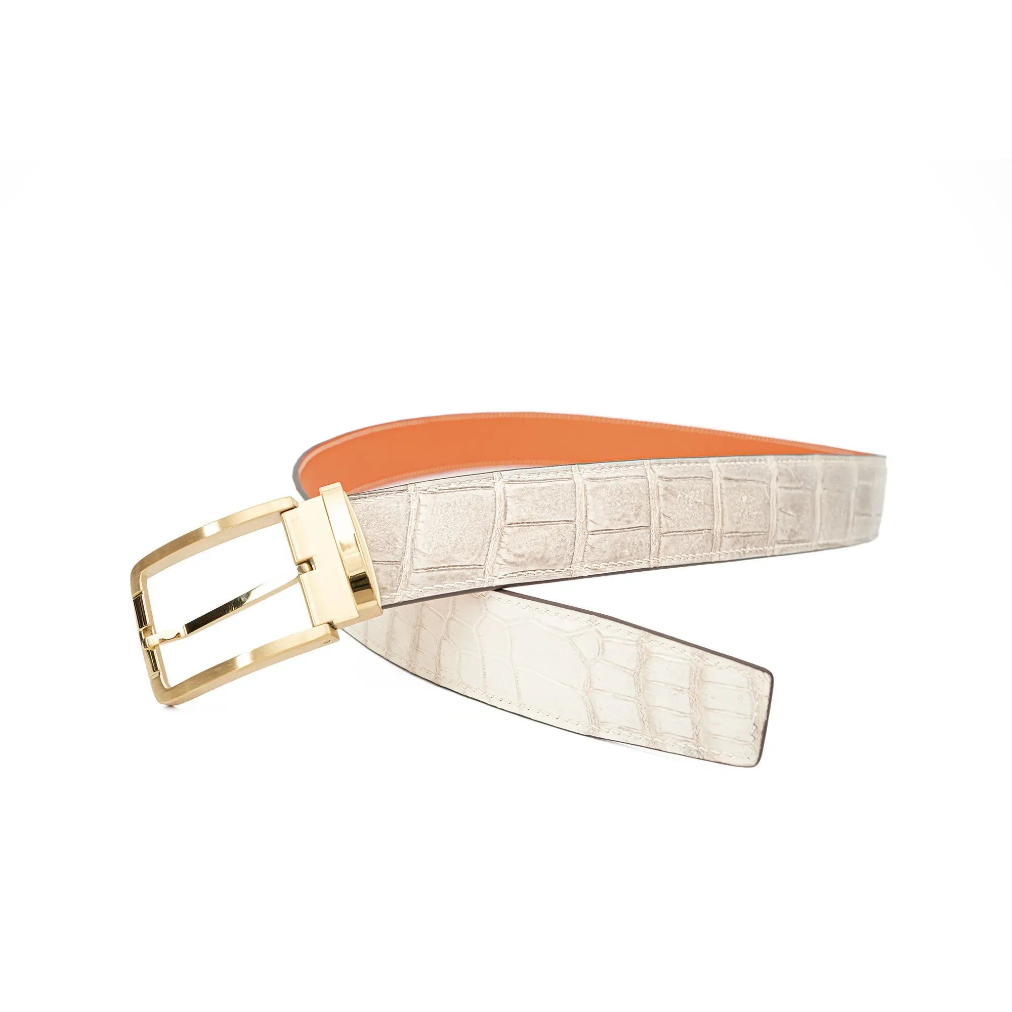 Handcrafted Alligator Leather Belts DVG285