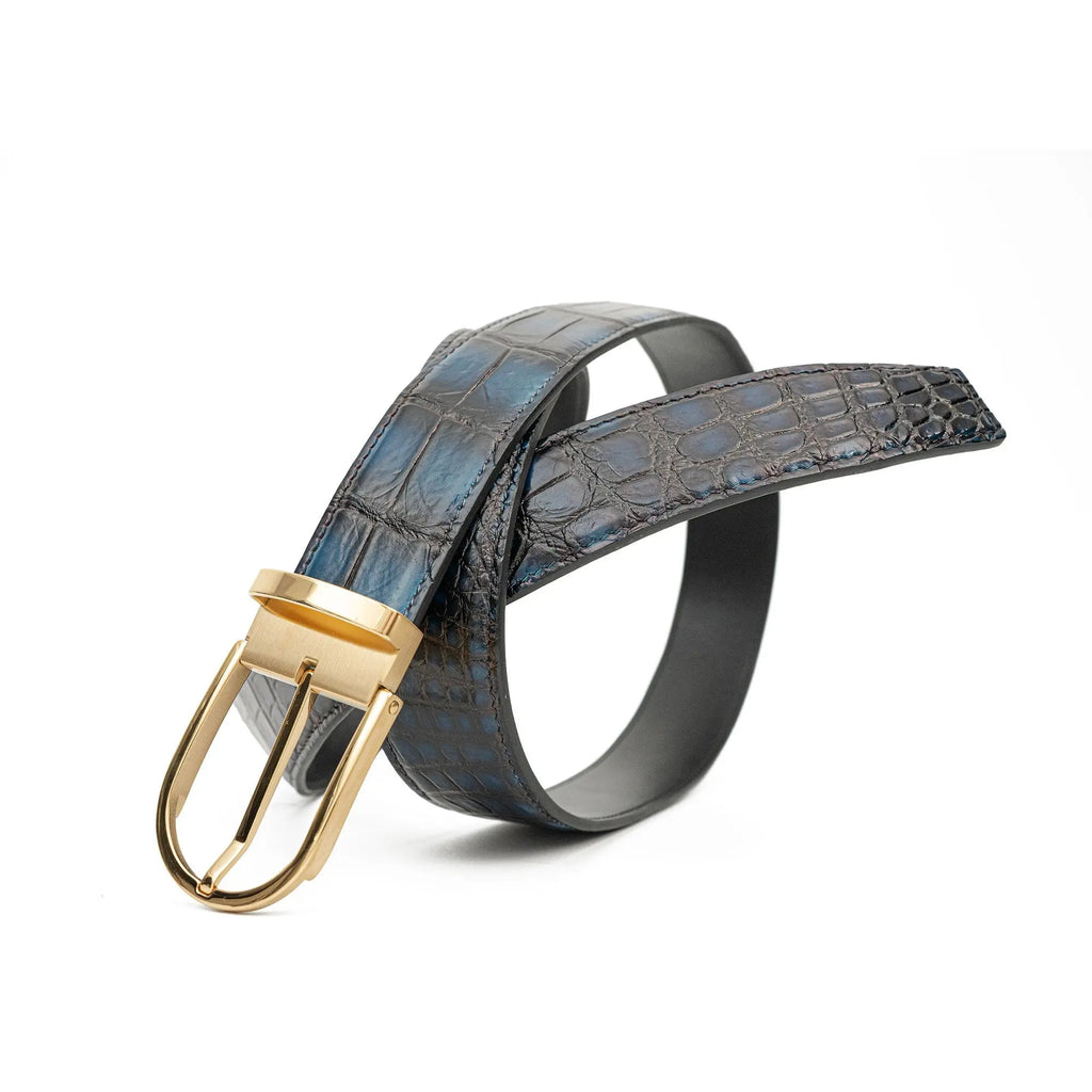 Handcrafted Alligator Leather Belts DVG331