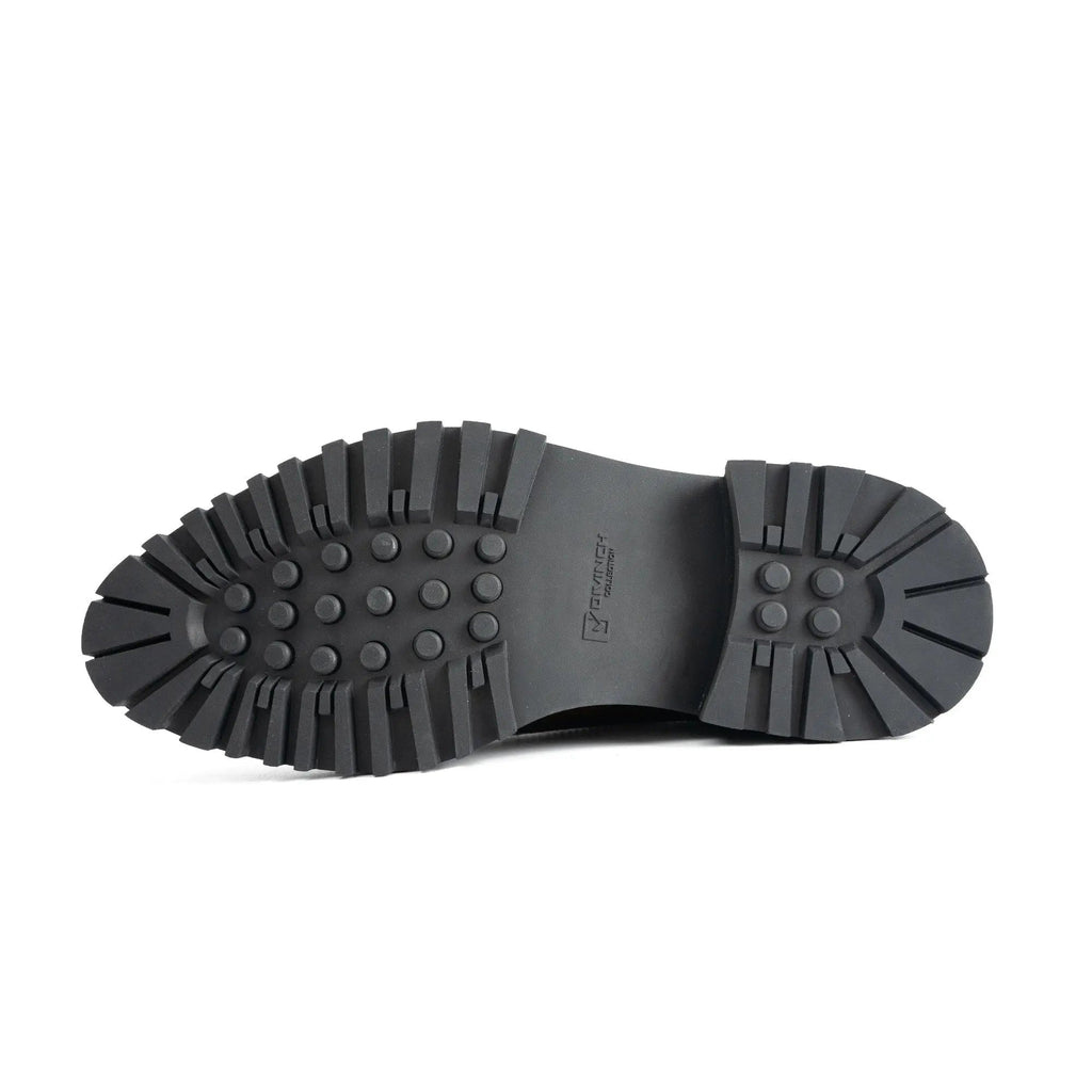 Handmade Chunky - sole Brogue Shoes Brown