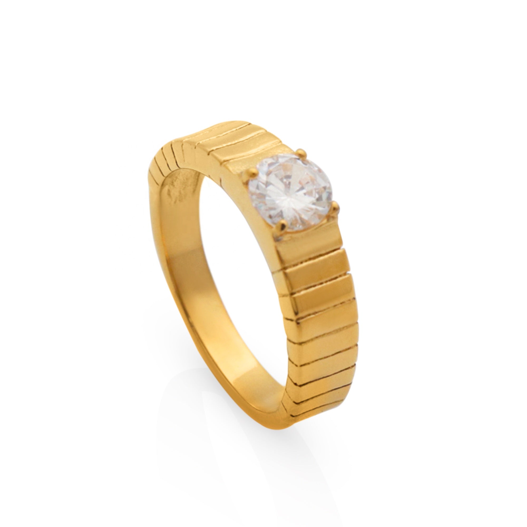 Anillo de oro con cristal Cossete