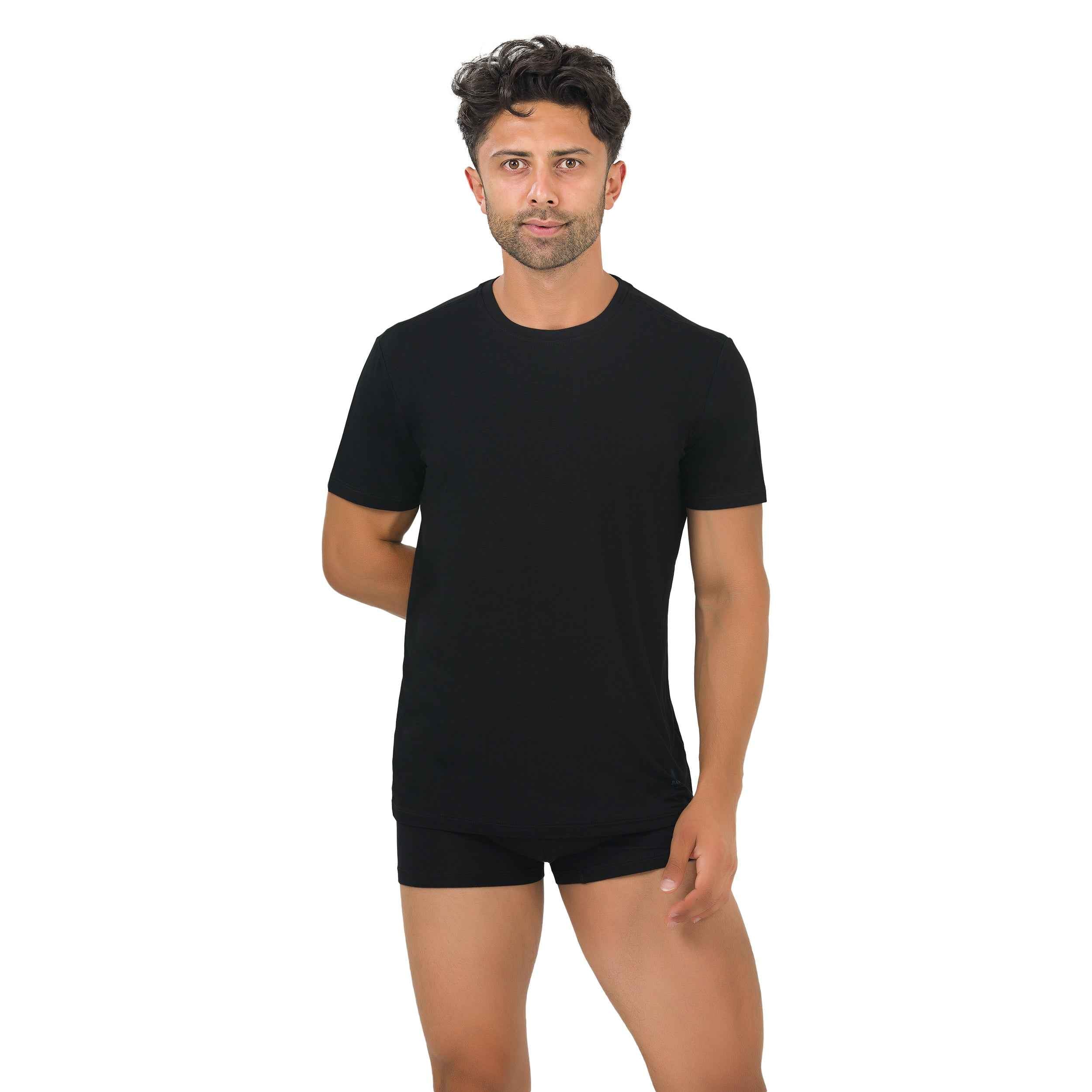 Men's Bamboo Crew Neck Undershirts (3-Pack)