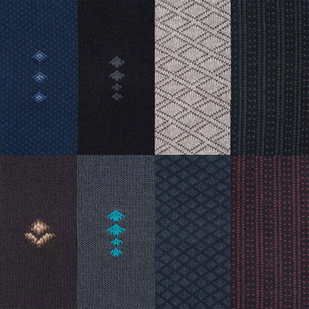 Men’s Bamboo Lightweight Dress & Trouser Socks – 8-Pack | Odor-Free, Breathable, Premium Comfort - 543