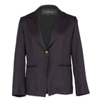 Luxe Charcoal Blazer – Women’s Tailored Office Jacket