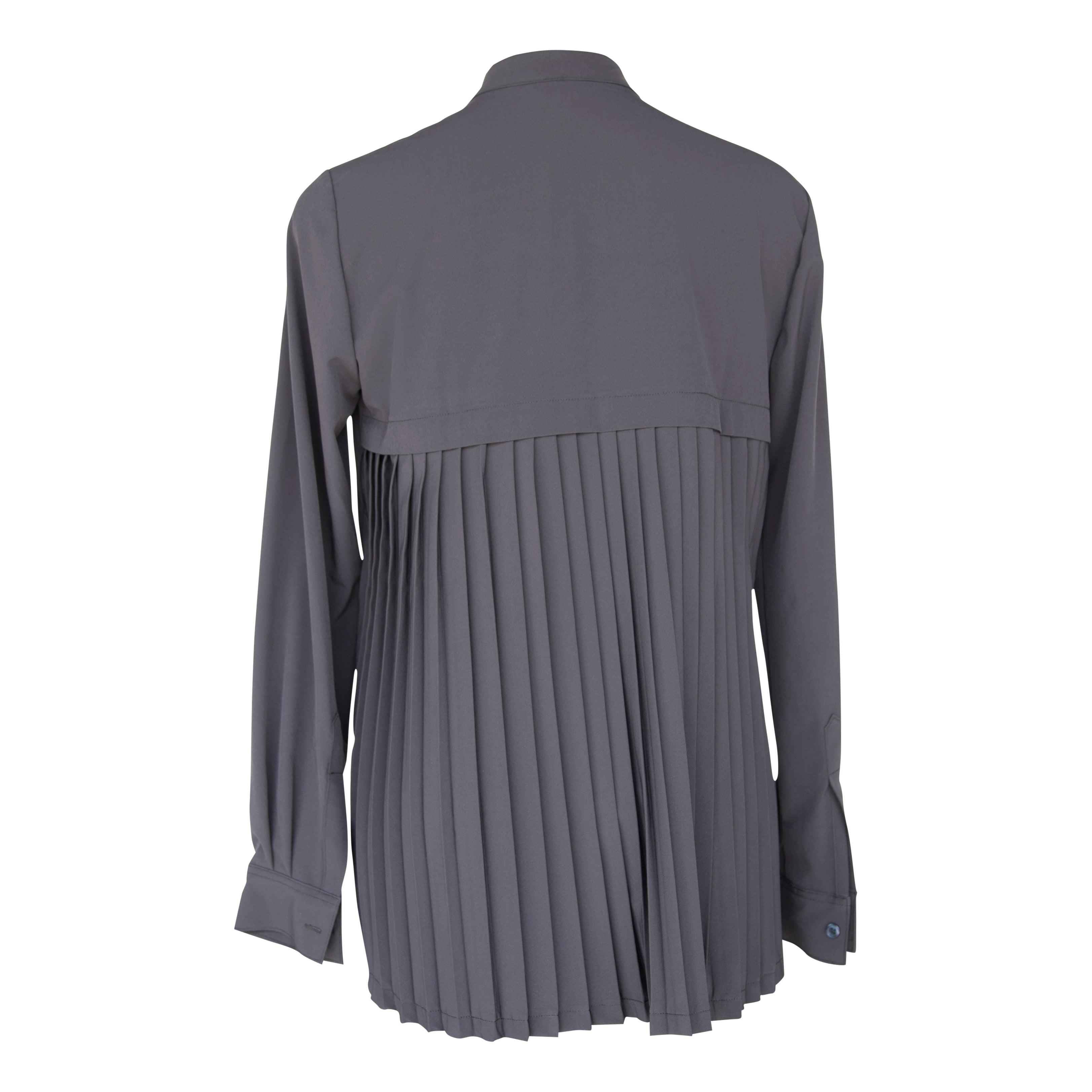 Stylish Pleated Blouse in Black – Women’s Elegant Top