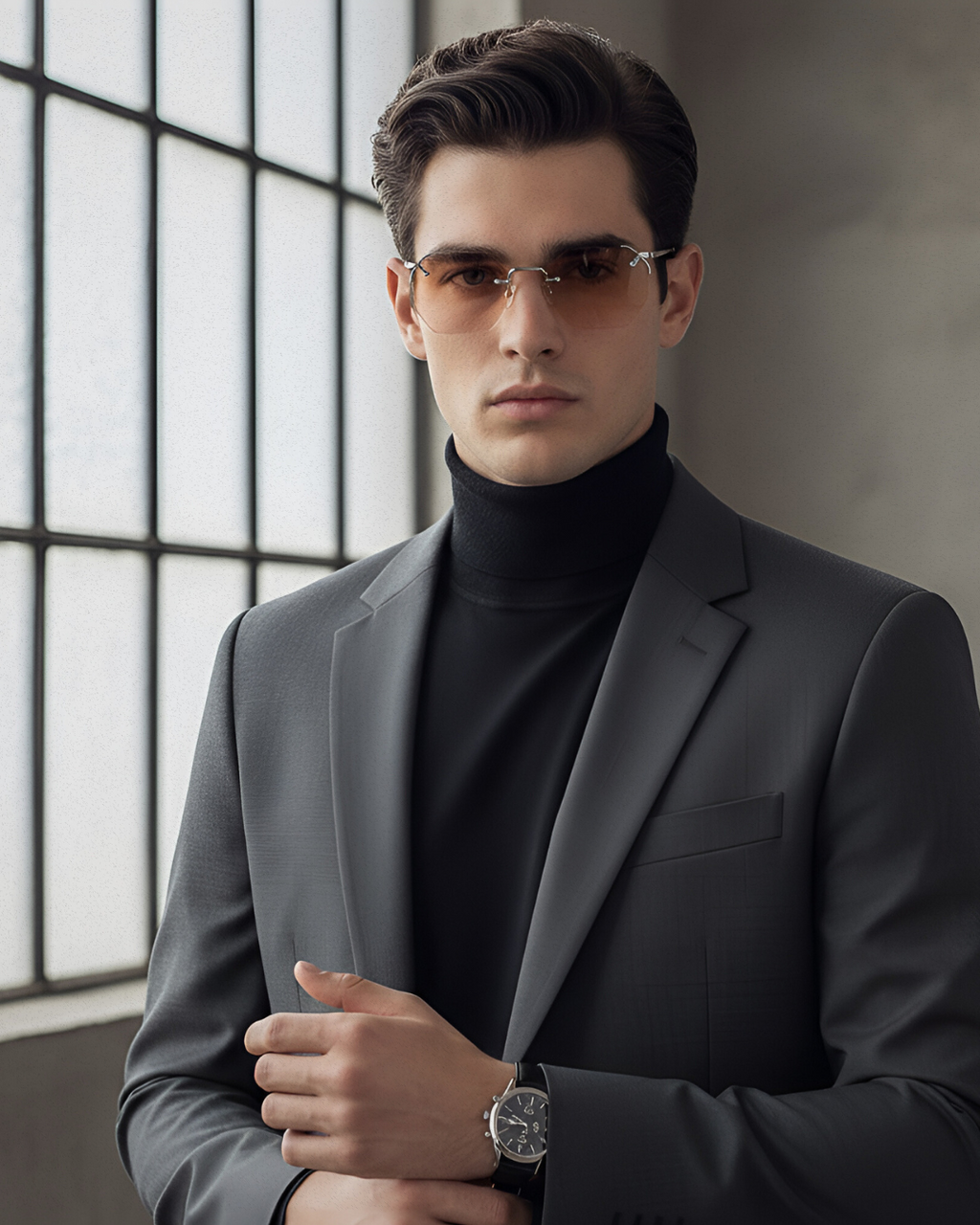 Aplos Metal Hexagon Sunglasses