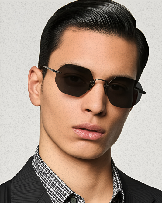 Vonne Daybreaker Hexagon Frameless Sunglasses
