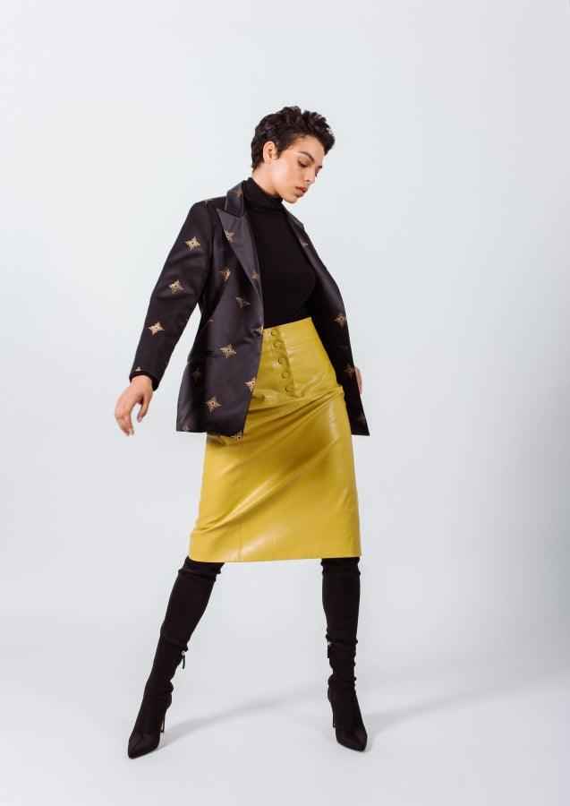 Blazer noir et or remarquable