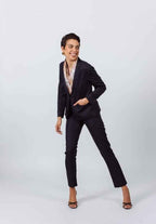 Tailoring Slim Pants in Navy Blue – Women’s Slim-Fit Trousers