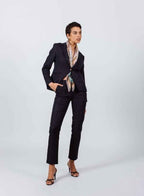 Tailoring Slim Pants in Navy Blue – Women’s Slim-Fit Trousers