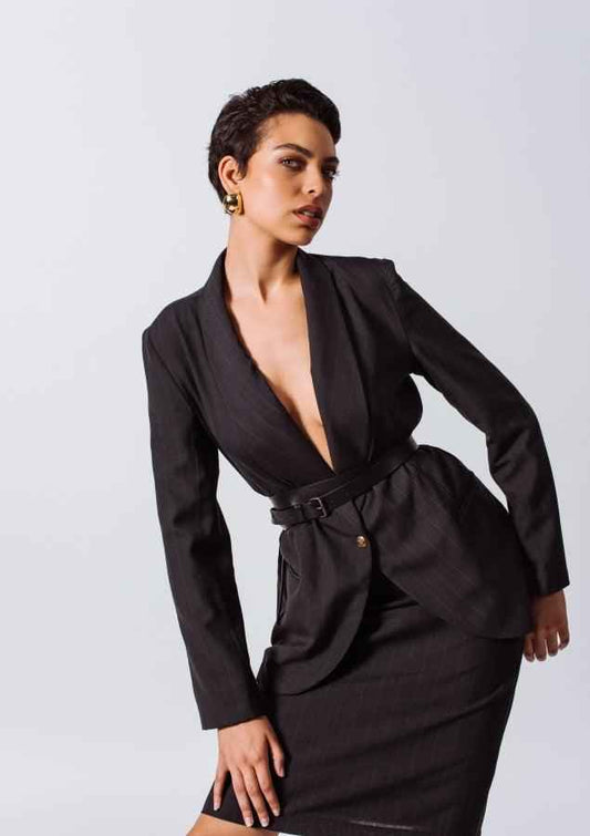 ShawlLapels Single-Breasted Blazer – Women’s Tailored Jacket