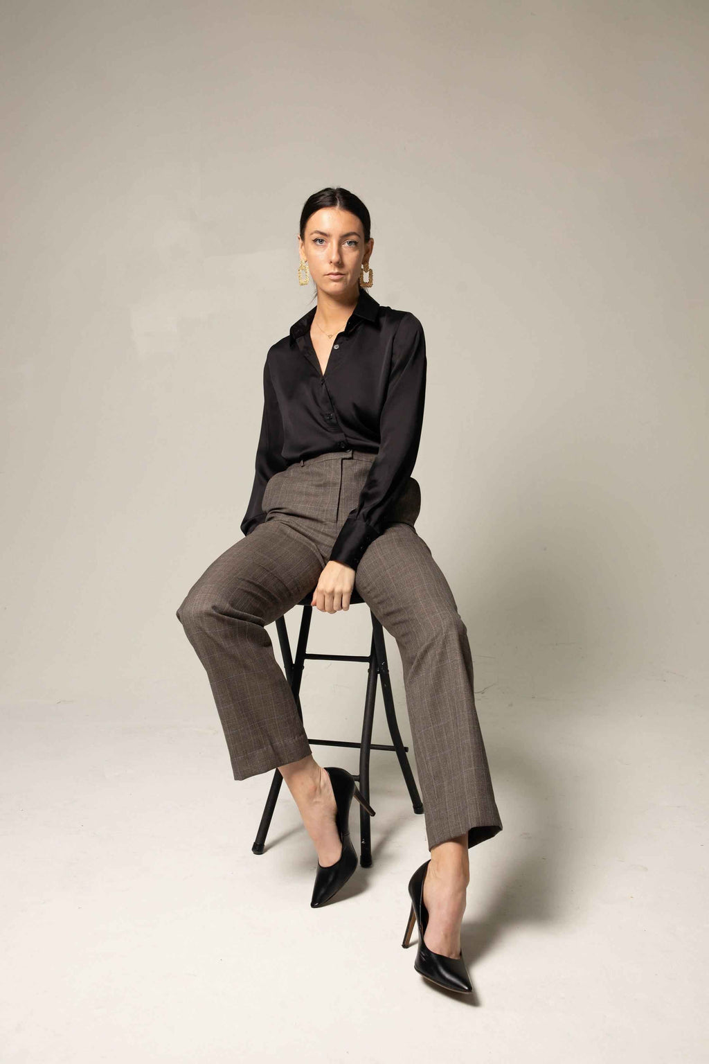Womens Straight Leg Wool Pants – Tailored Wool Trousers