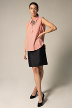 Luxe Straight Mini Skirt in Black – Women’s Chic Mini Skirt - Lolomo!