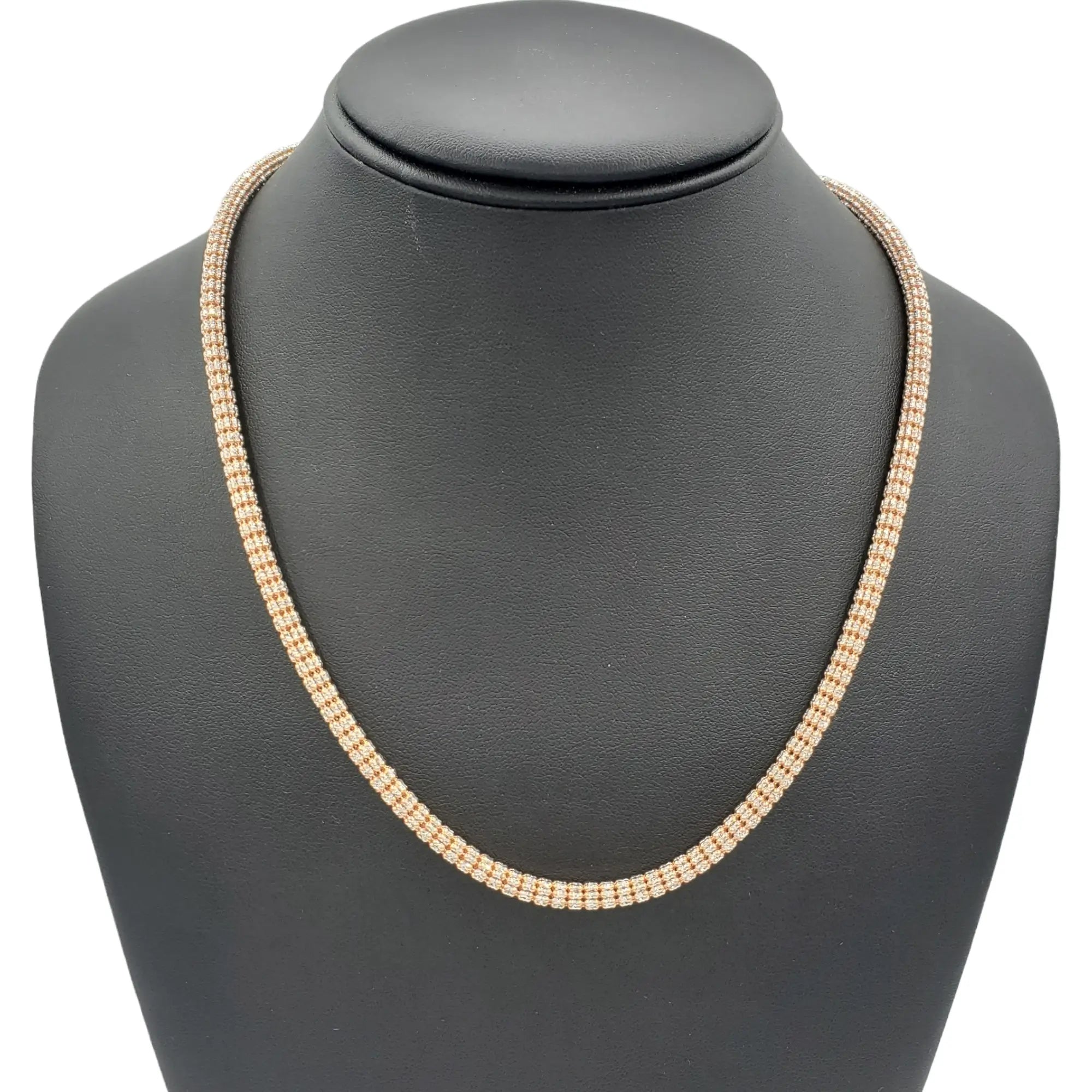 10K Gold- Ice Chain (Rose Gold)
