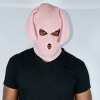 Pink Bunski 3 Hole Balaclava