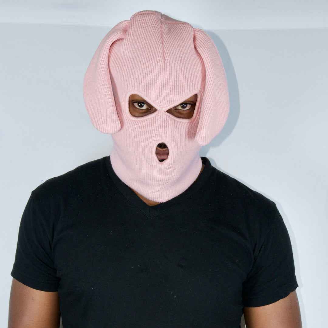 Pink Bunski 3 Hole Balaclava