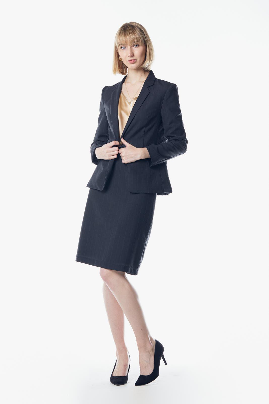 Tailoring Dark Grey Blazer – Classic Single-Breasted Blazer - Lolomo!