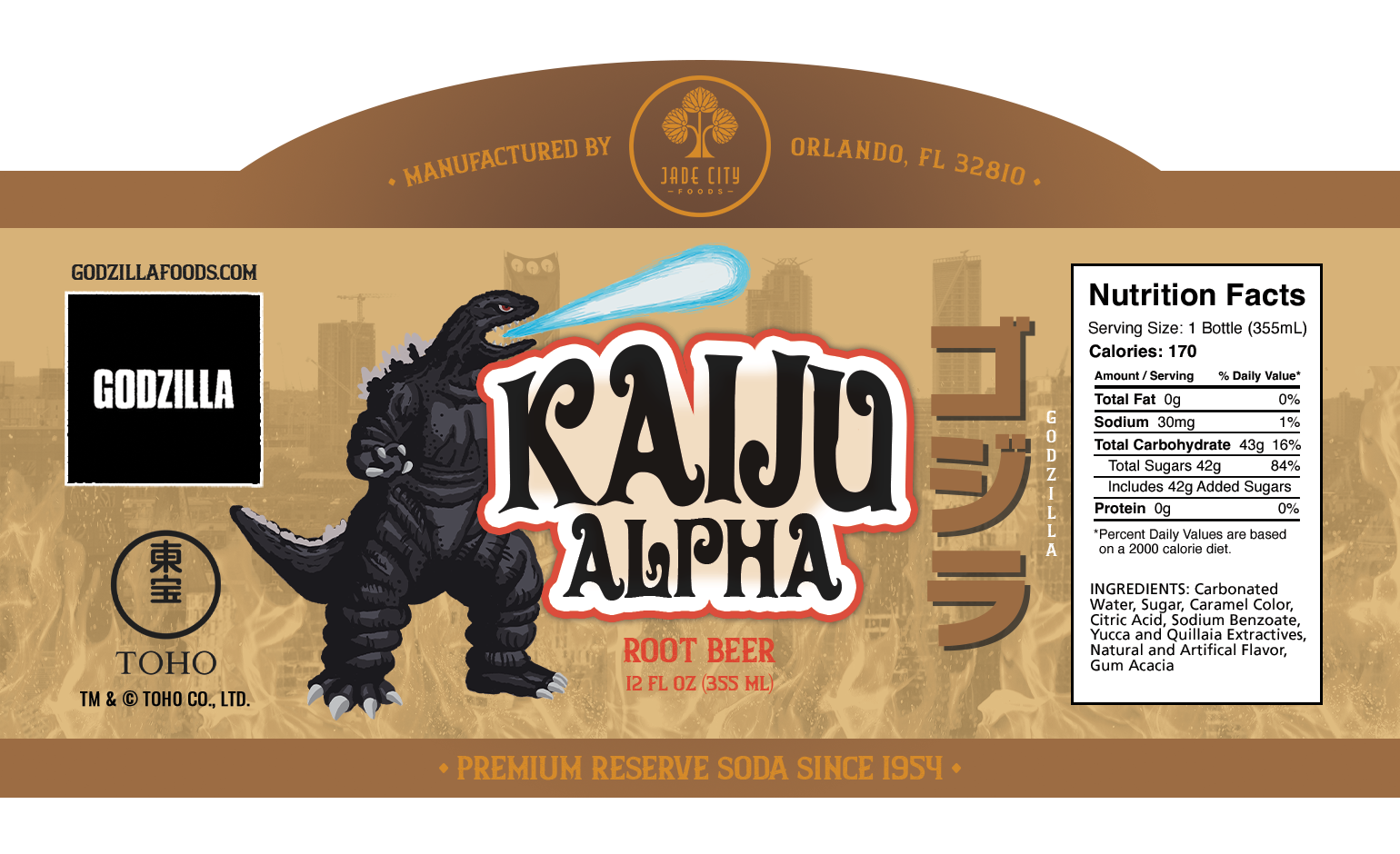 Godzilla's Kaiju Alpha : Root Beer