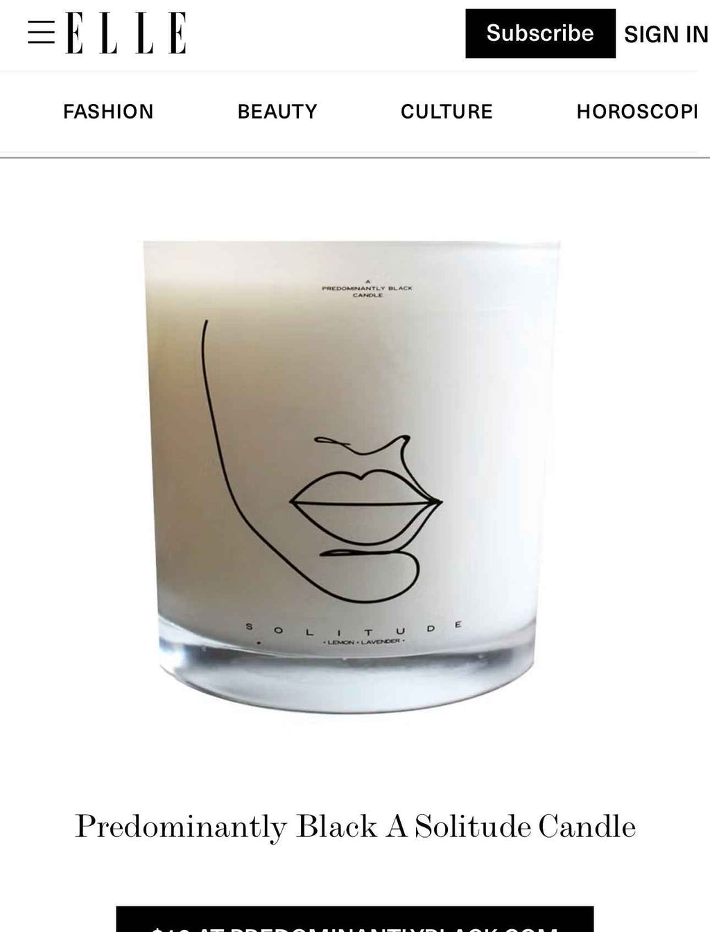 LIMITED EDITION - A SOLITUDE CANDLE